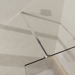 Душевая перегородка Azario Walk-in 900х1950 прозрачное стекло 8 мм, профиль черный матовый (AZ-251-90-MB-CL)