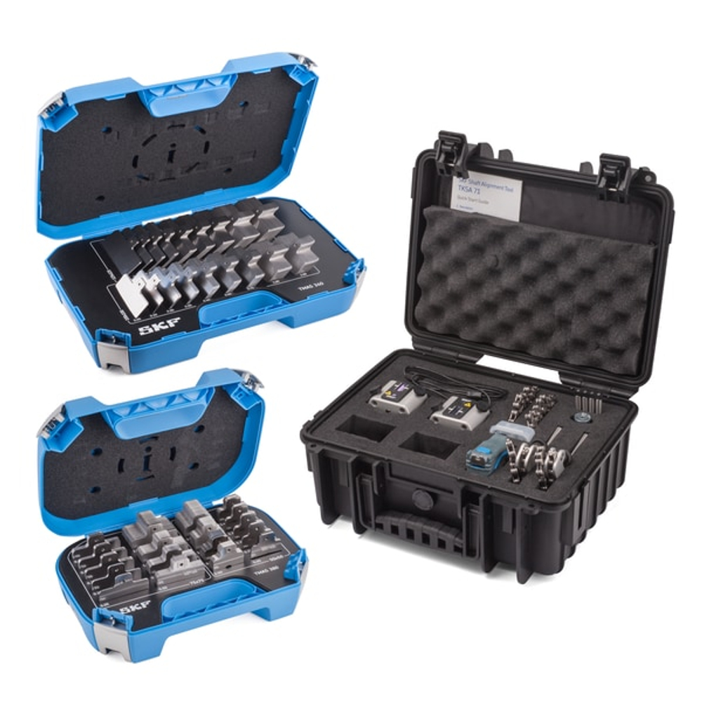 Комплект инструмента для выверки соосности валов и комплект пластин TKSA 71/720