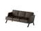 Алдо Диван трёхместный ALD-03L Линкольн 221/Металл Черный 2010*875*890