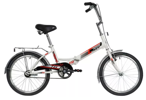Велосипед NOVATRACK 20" складной, TG30, белый