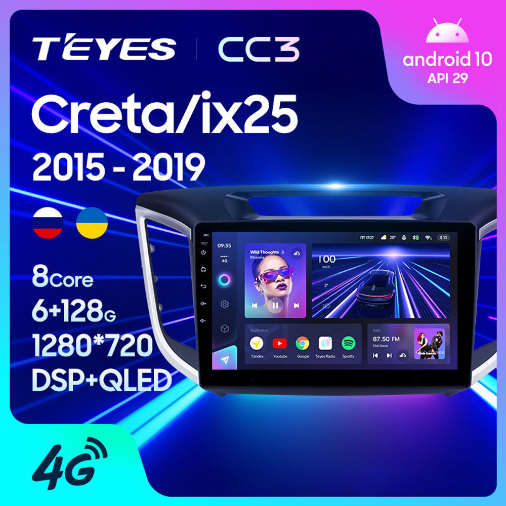 Teyes CC3 10,2" для Hyundai Creta, iX25 2016 - 2020