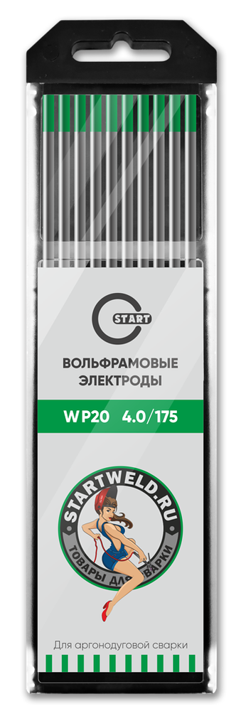 Вольфрамовый электрод WP 4,0/175 (зеленый) WP2040175