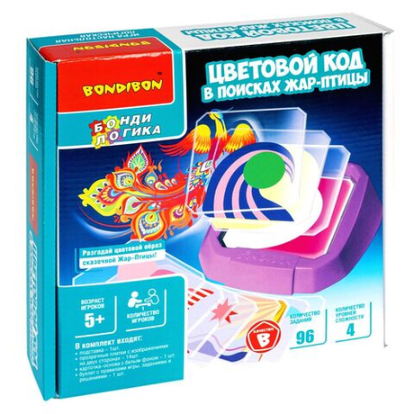 Настольная логическая игра Цветовой код в поисках Жар-птицы