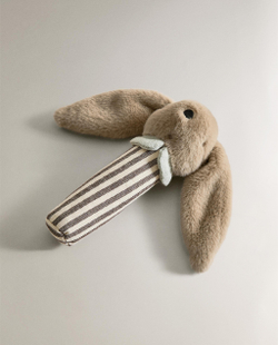 Погремушка детская Zara Home, хлопок, бежевый, 8607/052