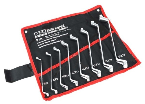 Набор ключей накидн. 8 предм. (холодный штамп) в сумке (RedMark)