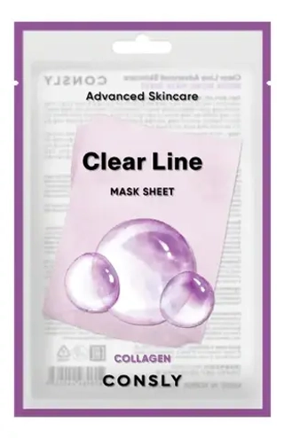 Тканевая маска с коллагеном CONSLY Clear Line Advanced Skincare Collagen Mask Sheet