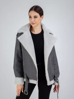 Дубленка авиатор натуральная зимняя