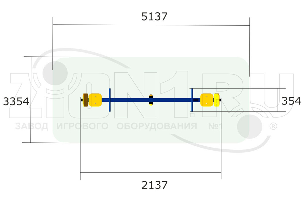 Качалка-балансир Сток КЧ055 для детской площадки