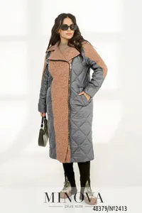 Куртка 2413-серый-фреза Minova