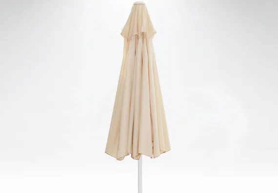 Зонт пляжный с базой на колесах Kiwi Clips&Base, Ø200 см, бежевый