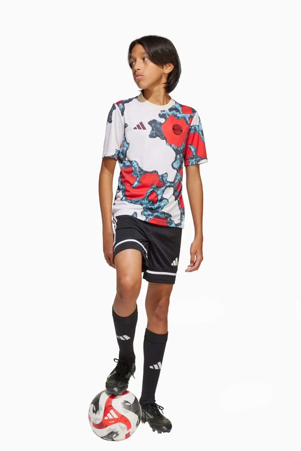 Футболка adidas FC Bayern 24/25 Pre-Match Junior - белый