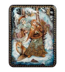 Народные промыслы ШК-19/16-A Шкатулка в технике декупаж «Морозко» (10х8х3,5)