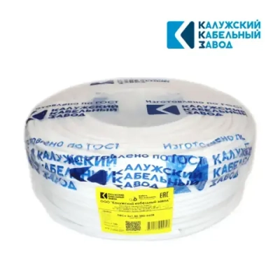 Электрический провод ПВС 3 x 1,5 мм, ККЗ, цвет белый 10 метров