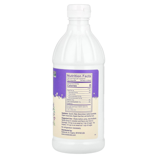 NuNaturals, Концентрированный ванильный сироп, 0,47 л (16 жидк. унц.)