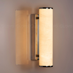 Бра Cloyd LERMONT-A W1 / выс. 30 см - алебастр - хром (арт.20207)