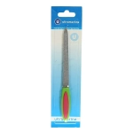 Пилка для ногтей металлическая на блистере «Ультрамарин», цвет ручки микс, цвет пилки серебро,16,5см