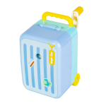 Точилка механическая Alingar, "Чемоданчик", 1 отверстие, пластик.корпус, цвет ассорти, инд. упаковка, 70*90*110 мм