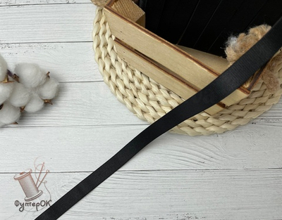 Резинка ДЛЯ БРЕТЕЛЕЙ 15мм черная