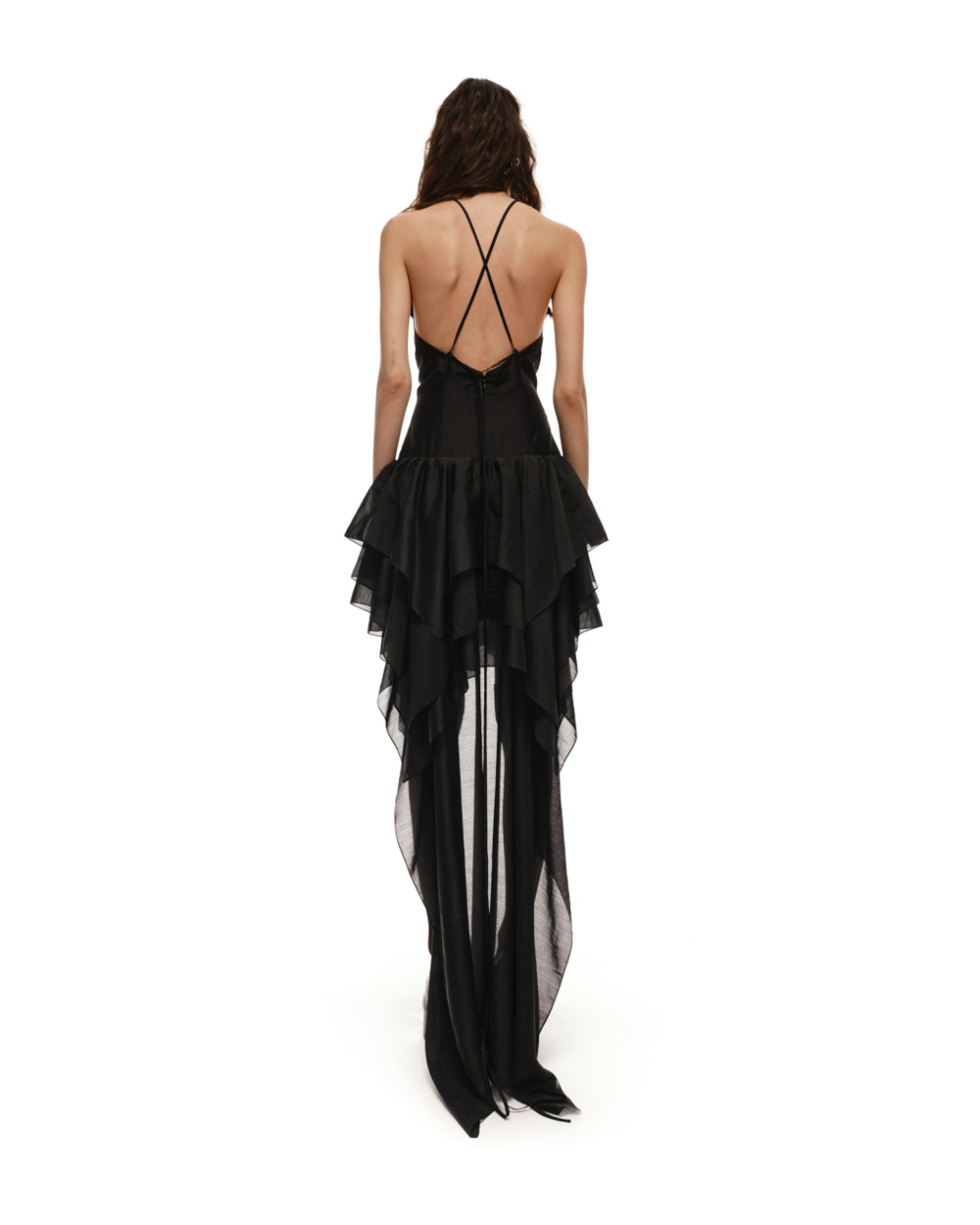 Платье с воланами First Couture