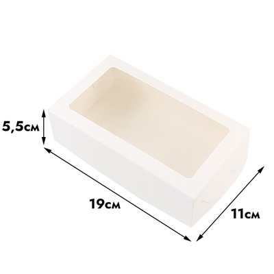 Коробка Белая, 19*11*5,5 см
