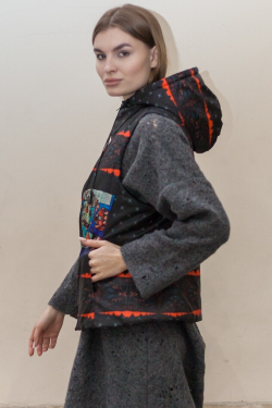 Двусторонний жилет "Синдбад", по мотивам живописи художника авангардиста Пауль Клее