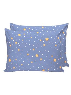 Наволочка комплект 2шт Сказка "Зимние звезды" 40х60 см, перкаль