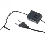 Гирлянда для дома 1,5м 12 ламп LED зелёный пров.,8 реж, IP-20, Теплый белый