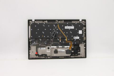 Верхняя панель с клавиатурой (топкейс) для ноутбука Lenovo ThinkPad X1 Carbon 7th Gen 20QD,20QE раскладка - русская, с подсветкой, черная (5M10W85900)(5M10V25518)(5M10W85972)(5M10V25590), оригинал