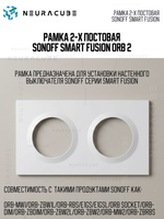 Рамка 2-x постовая Sonoff Smart Fusion