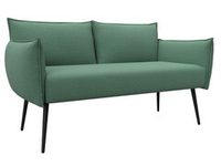 Диван прямой Лига-083, рогожка Амур 11 зеленый