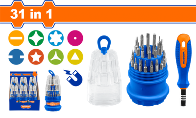 Набор прецизионных бит 31 шт (6/36) WADFOW WSS1J31