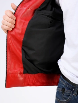 Кожаная куртка демисезонная Турция бомбер