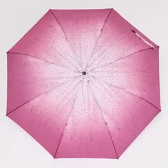 Зонт механический «Капли дождя», 4 сложения, 8 спиц, R = 48 см, цвет МИКС