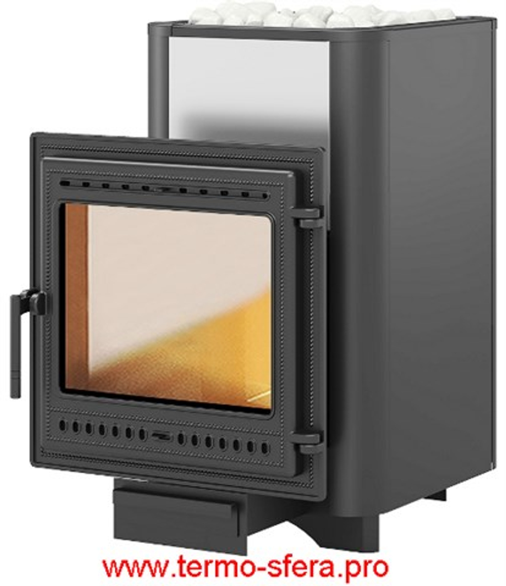 Печь ВЕЗУВИЙ Сенсация 28 Антрацит (505)