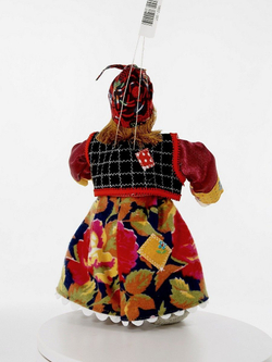 Кукла-подвеска набивная Баба-Яга. Сувенир ручной работы