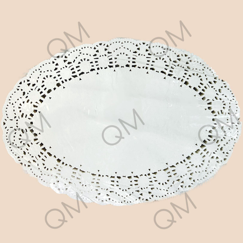 Салфетка бумажная ажурная 270*350 мм (овал) (250шт/упак)