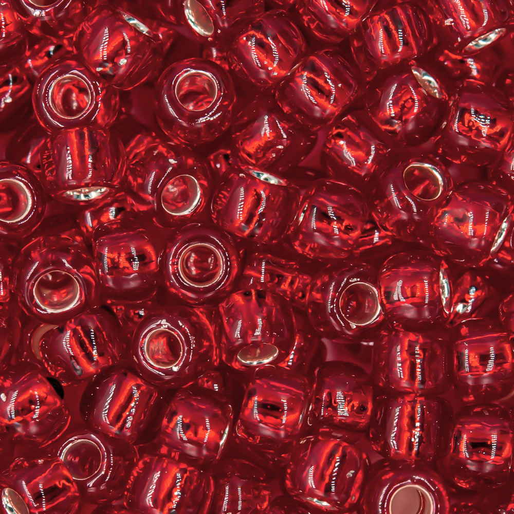 Японский бисер TOHO Round 6/0 (№25C), с внутренним серебрением, прозрачный