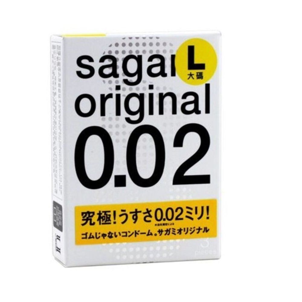 Презервативы Sagami Original L size 3 шт. (Цвет: прозрачный)