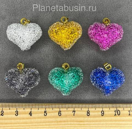 Подвеска люкс (Корея) сердце 0478