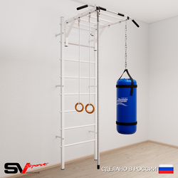 Шведская стенка Sv Sport 5331 (Турник рукоход/Канат/Кольца/Цепь/Мешок 15кг)