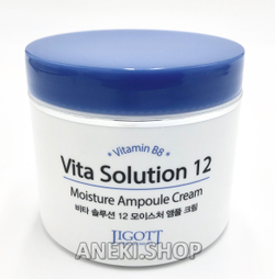 Крем для лица ампульный увлажняющий 100 мл Vita Solution 12 Moisture Ampoule Cream JIGOTT