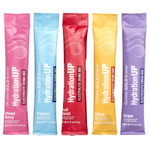 California Gold Nutrition, HydrationUP®, смесь для приготовления напитка с электролитами, с лактатом кальция, витаминами C и E, ассорти вкусов, 20 пакетиков по 4–4,8 г (0,14–0,17 унции)