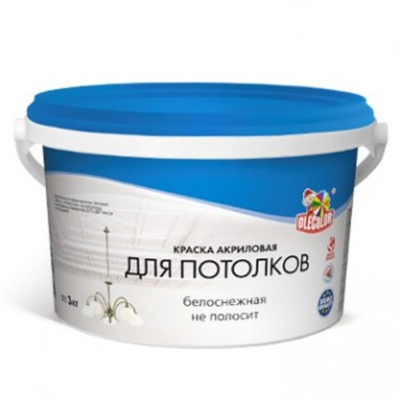Краска водно-дисперсионная для потолков 14,0кг OLECOLOR