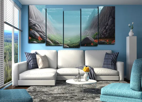 Модульная картина "На скальной арке"