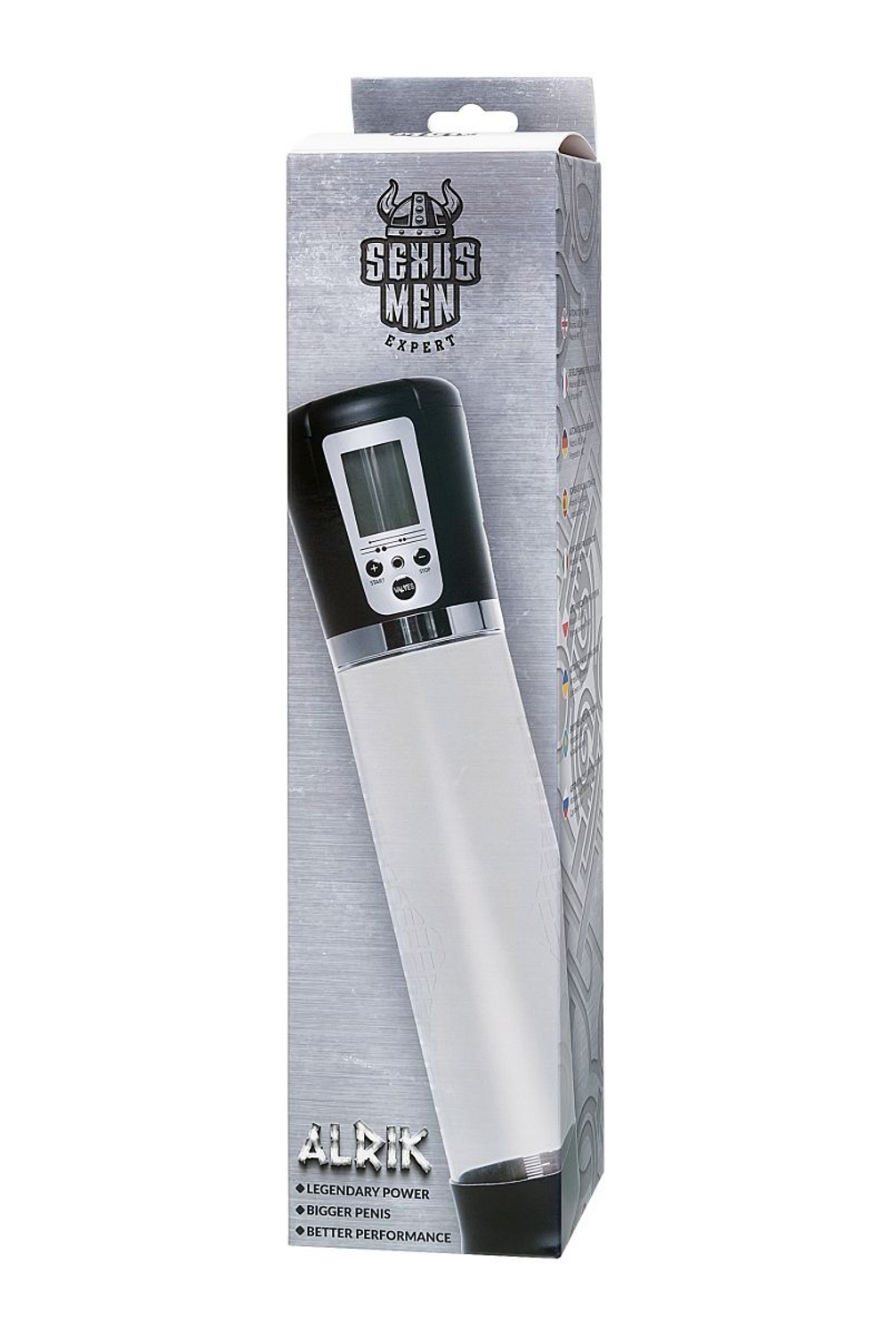 Прозрачная автоматическая помпа для пениса Alrik