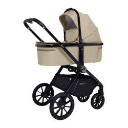 Детская коляска Sweet Baby Vento Black 3 в 1 Beige