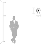 755624 Бра SCARABEO 2х35W G4 12V ХРОМ хрусталь+стекло