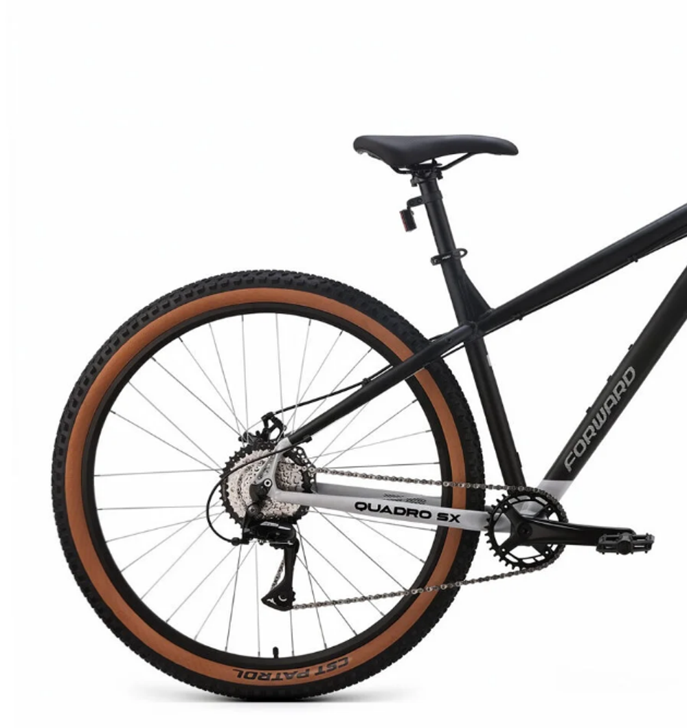 Велосипед 29" FORWARD QUADRO SX, рама 19" матовый чёрный/матовый светло-серый 2026