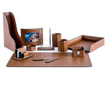 Настольный набор из кожи Cuoietto серии Business из 11 предметов (NBCTab11.1)