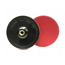 RoxelPro Тарелка опорная для УШМ ROXPRO диаметр 150мм, (для полировальных кругов: 180-200мм), на липучке, М14, 1 шт., жёсткая